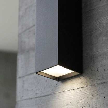 Elara Haus Vertical Outdoor LED Wall Sconce