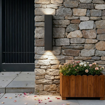 Waterproof Outdoor Rectangular Up and Down Exterior Wall Lights 3