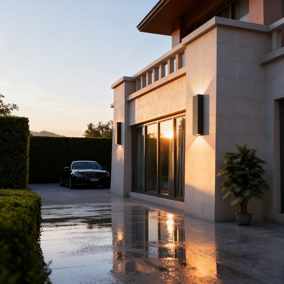 Waterproof Outdoor Rectangular Up and Down Exterior Wall Lights 4