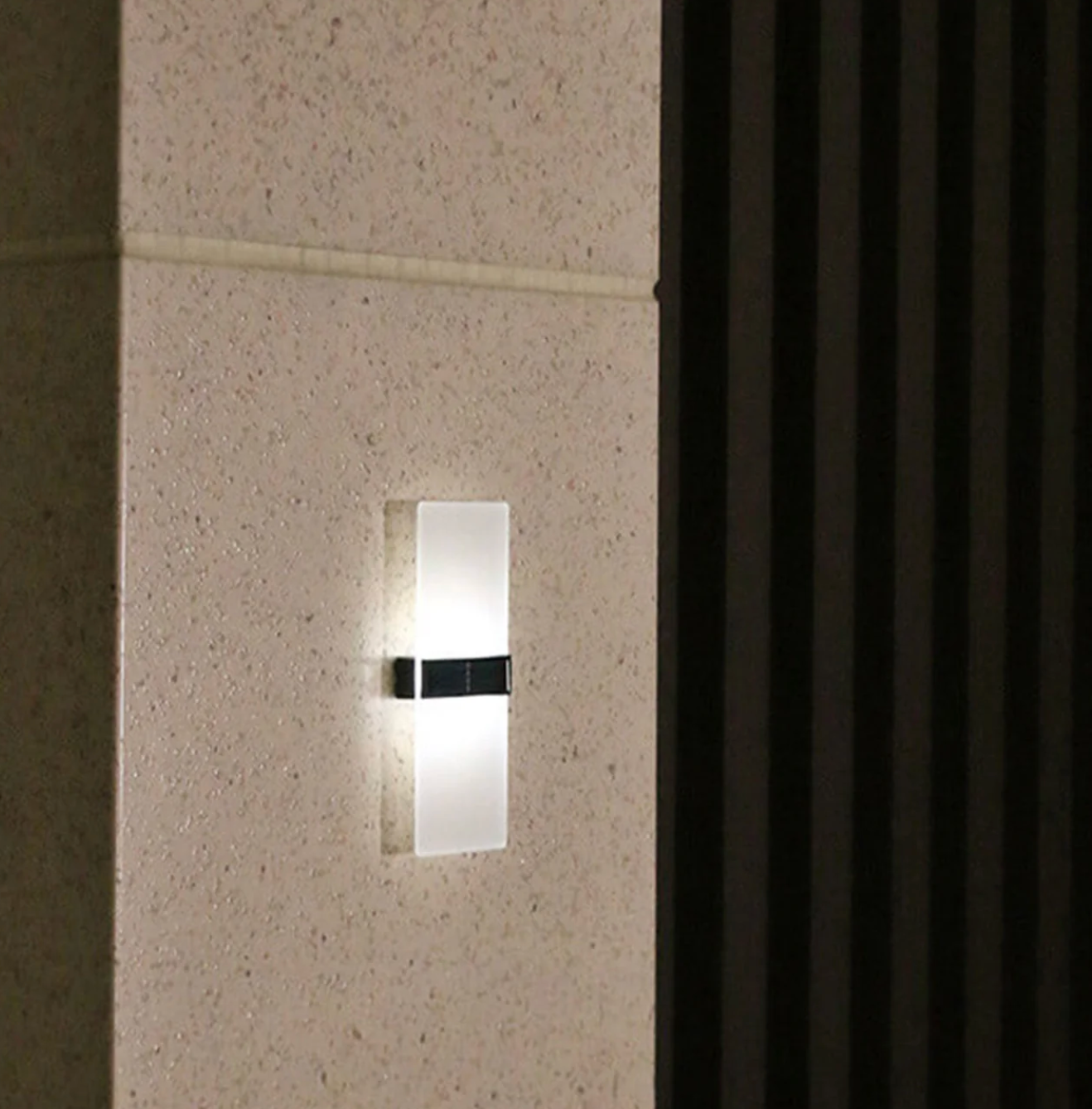 Modern LED solar wall lamp - outdoor wall lamp for facades, gardens and terraces 1