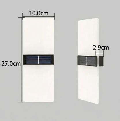 Modern LED solar wall lamp - outdoor wall lamp for facades, gardens and terraces 4