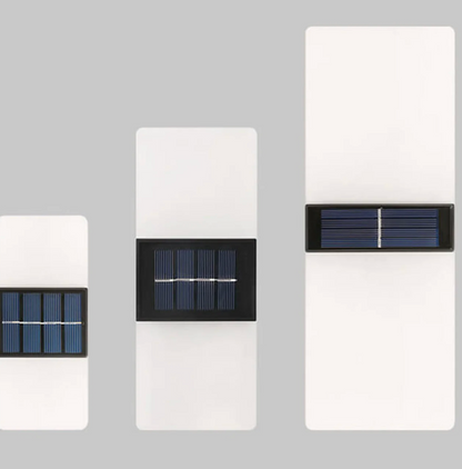 Modern LED solar wall lamp - outdoor wall lamp for facades, gardens and terraces 5