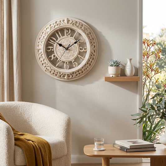 Elara Haus Vintage Antique Style Wall Clock