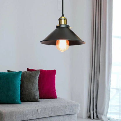 Industrial Pendant Lamp with Metal Shade 1