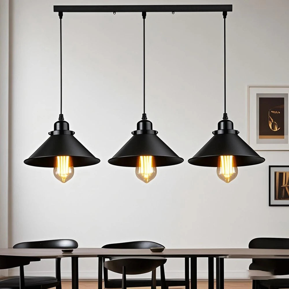 Industrial Pendant Lamp with Metal Shade 4