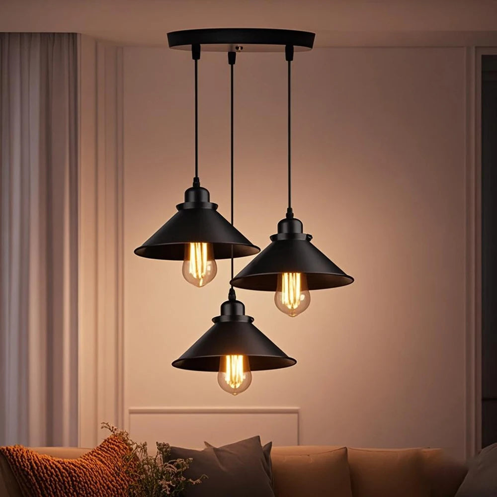 Industrial Pendant Lamp with Metal Shade 5