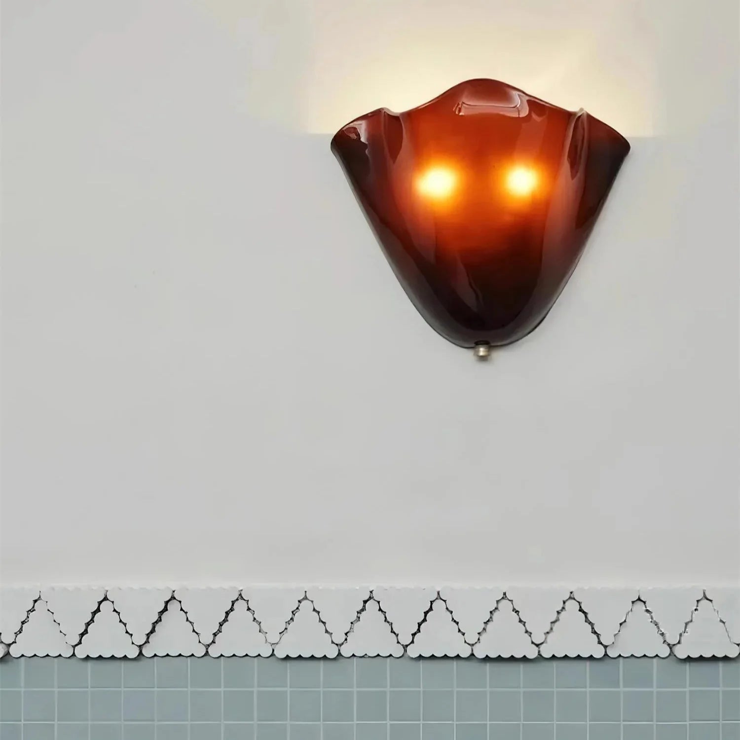 Decorative wall sconce – glass shade, retro style, ambient light 8