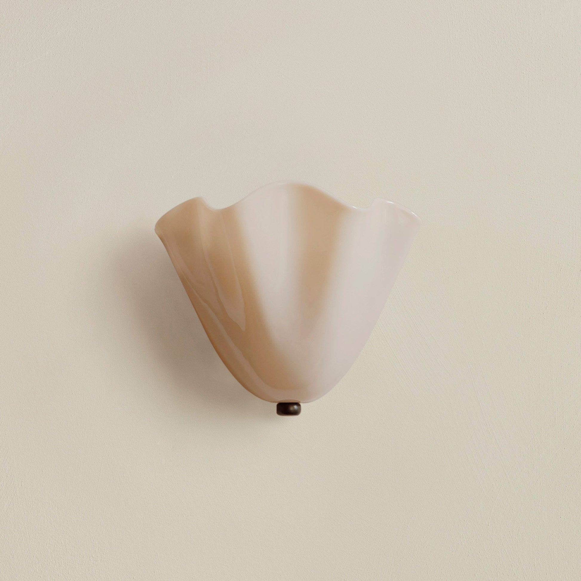 Decorative wall sconce – glass shade, retro style, ambient light 0