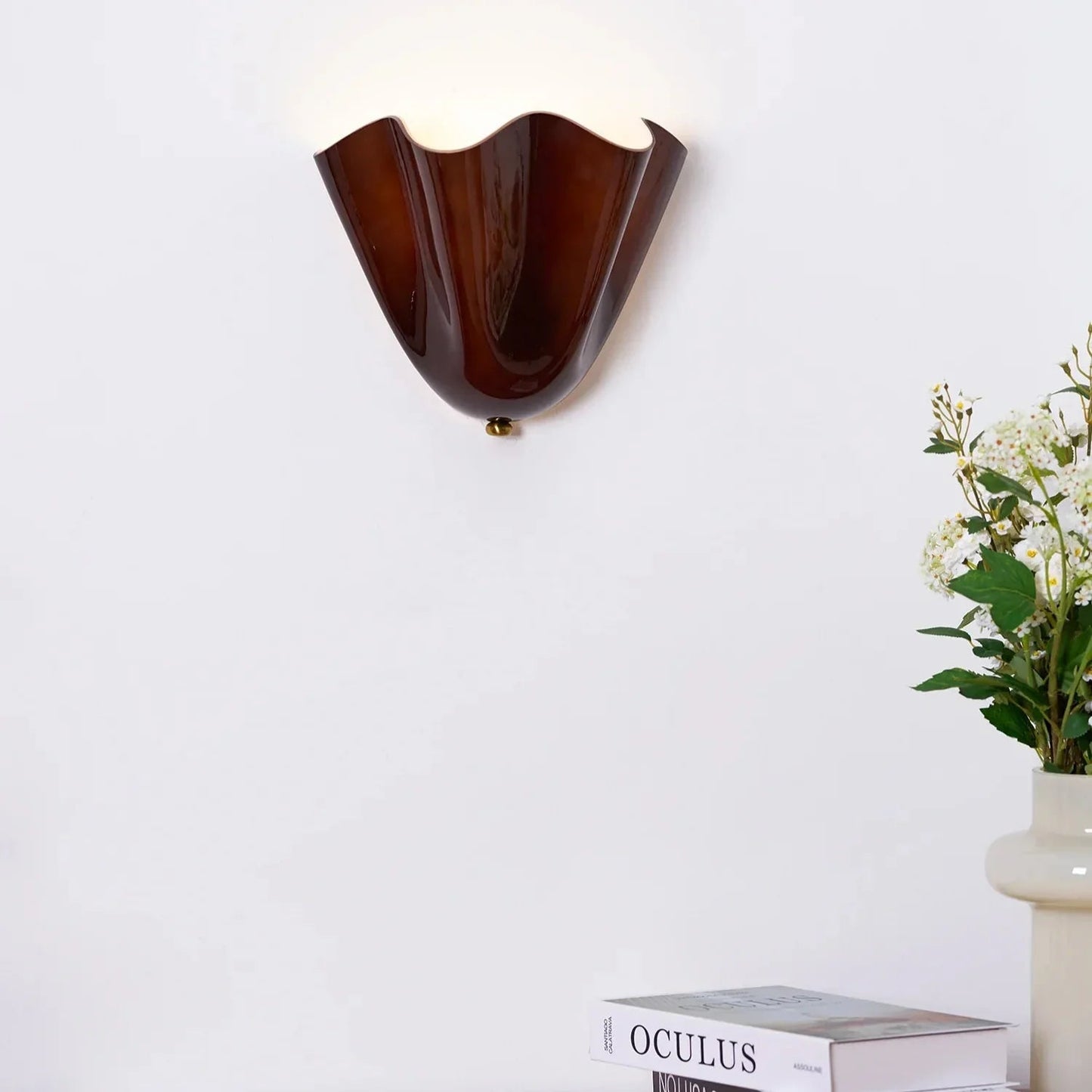 Decorative wall sconce – glass shade, retro style, ambient light 5