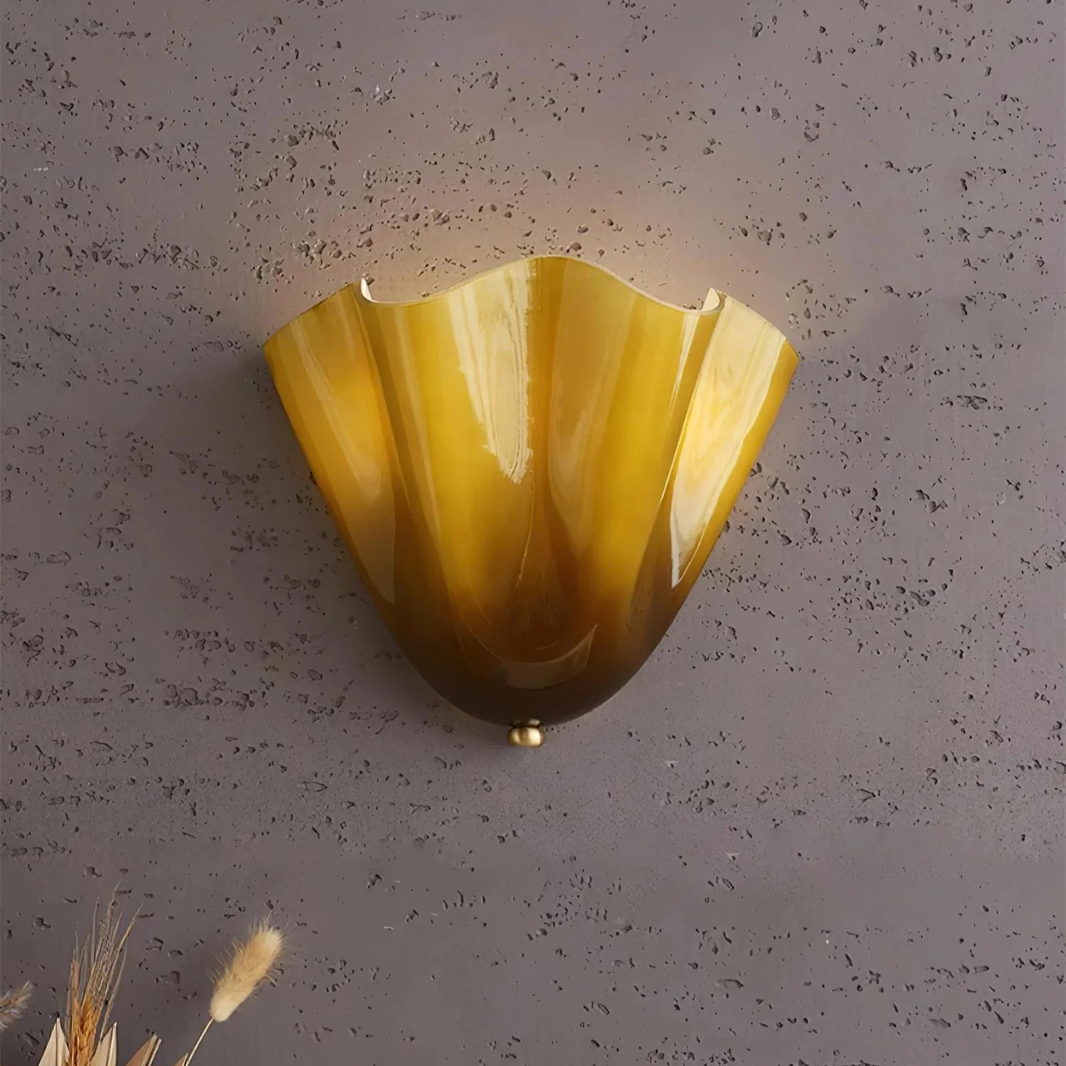 Decorative wall sconce – glass shade, retro style, ambient light 7