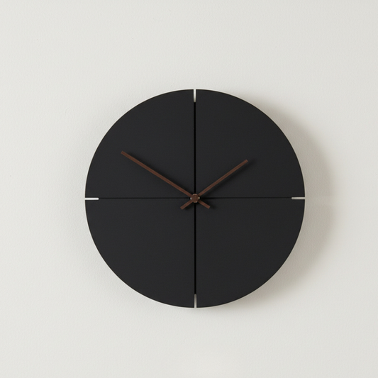 Elara Haus Wall Clock Non-Ticking Movement