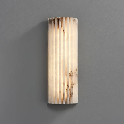 Elara Haus Wall Lamp - Alabaster Integrated LED Wall Sconce Lighting 0