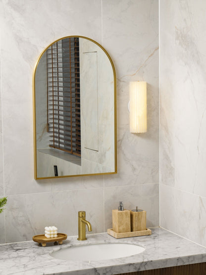 Elara Haus Wall Lamp - Alabaster Integrated LED Wall Sconce Lighting 3