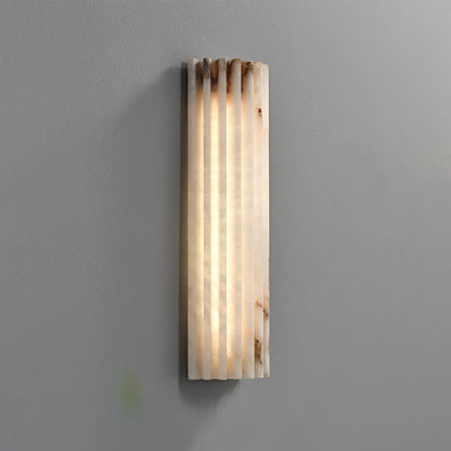 Elara Haus Wall Lamp - Alabaster Integrated LED Wall Sconce Lighting 7