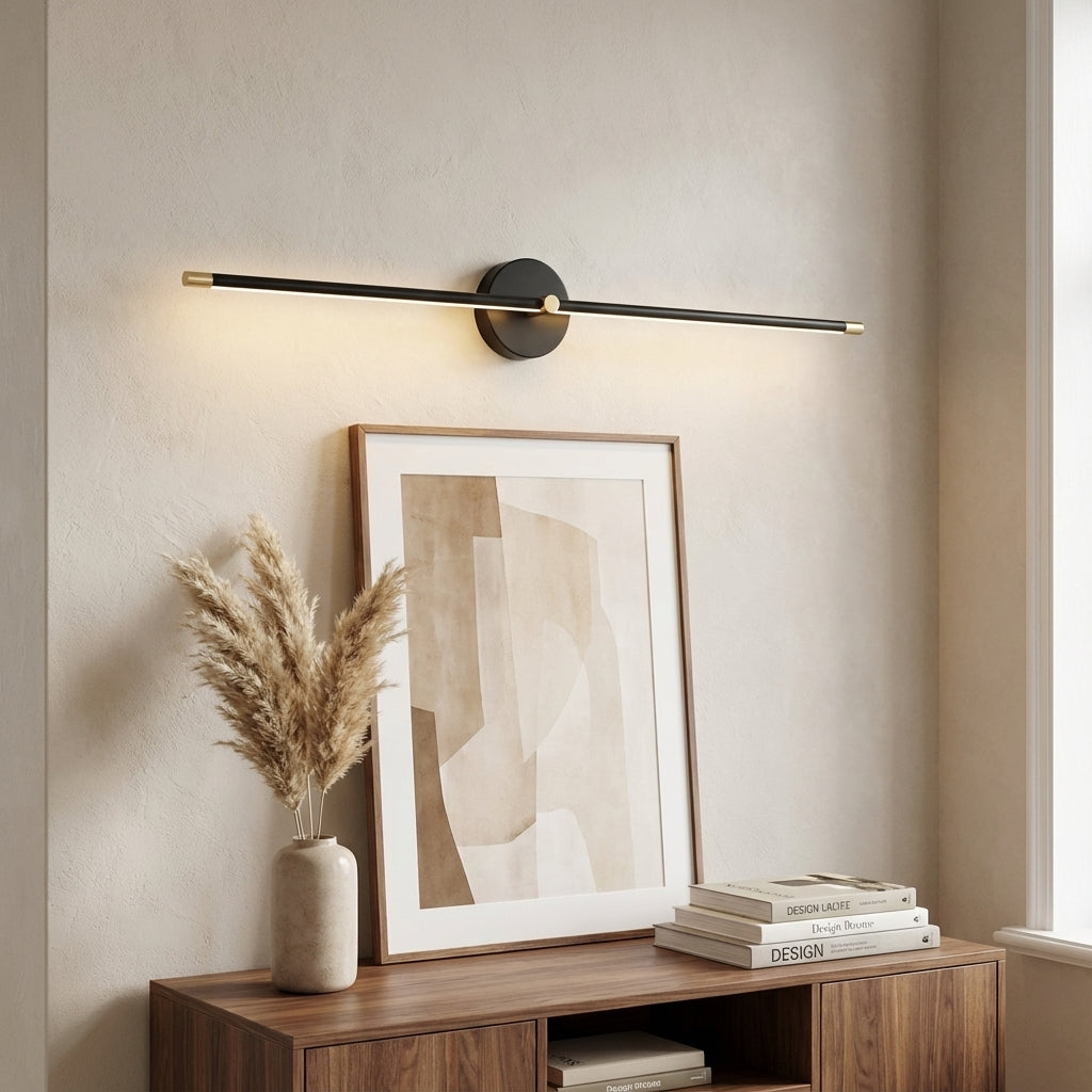 Elara Haus Wall Lamp - Metal Minimalist Wall Sconce Lighting 68cm 98cm 128cm
