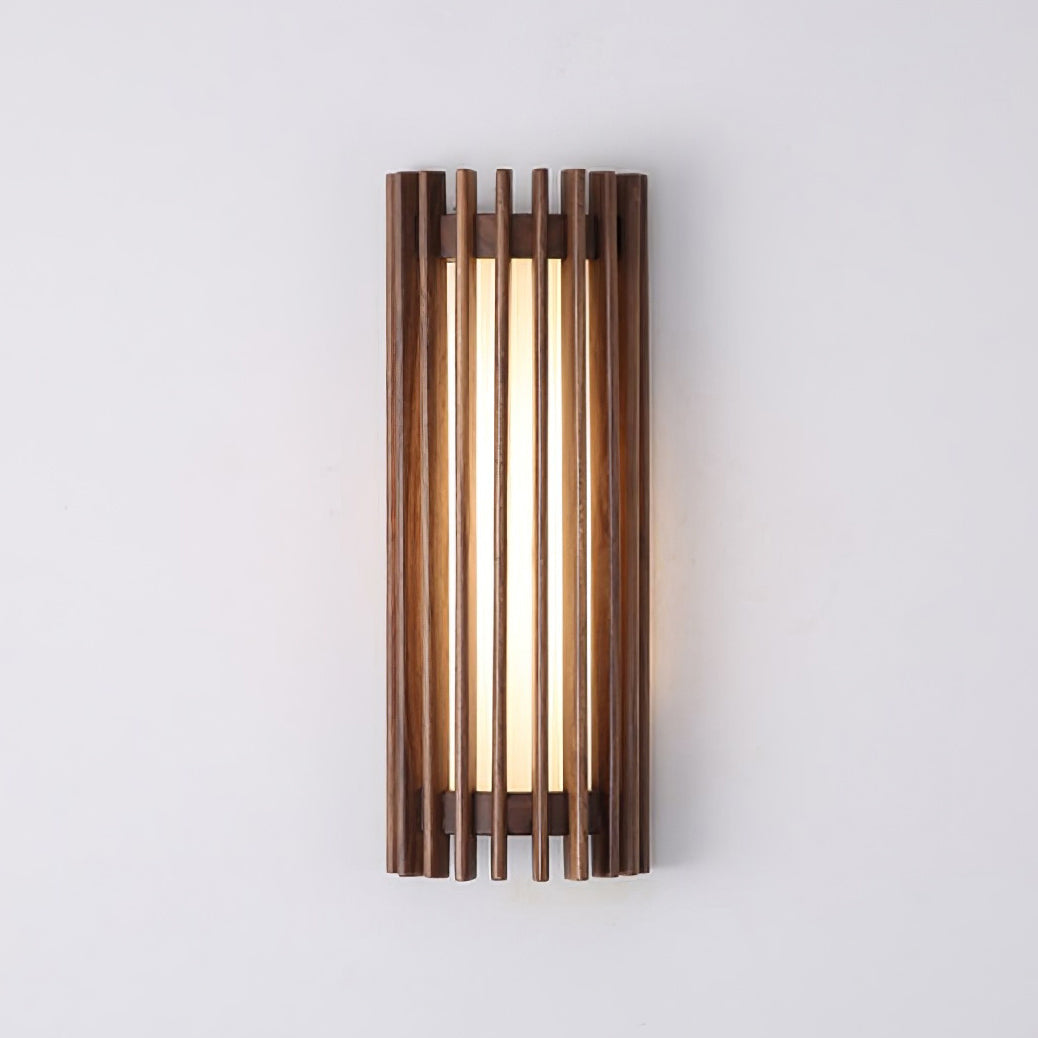 Elara Haus Wall Lamp - Walnut Wood Elegant Wall Sconce Lighting 0