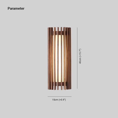 Elara Haus Wall Lamp - Walnut Wood Elegant Wall Sconce Lighting 3