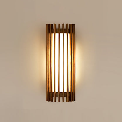 Elara Haus Wall Lamp - Walnut Wood Elegant Wall Sconce Lighting 4