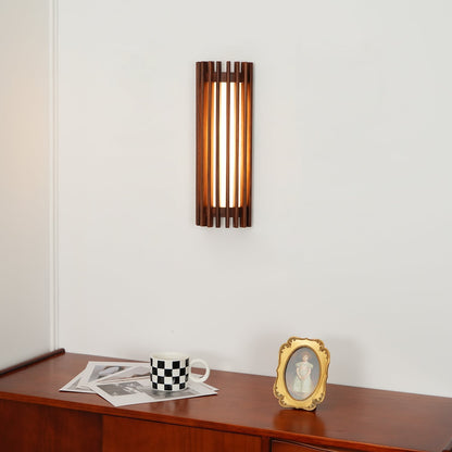 Elara Haus Wall Lamp - Walnut Wood Elegant Wall Sconce Lighting 5