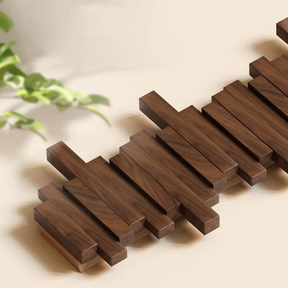 Elara Haus Wall Mounted Coat Rack - Premium Wooden Coat Hooks for Wall 3