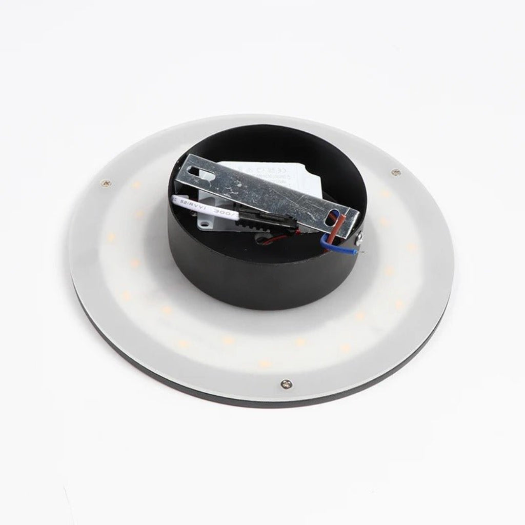 Elara Haus Wall Sconce - Aluminium Round Backlit LED Wall Light 8