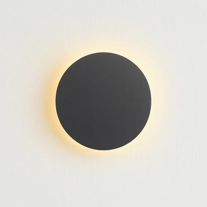 Elara Haus Wall Sconce - Aluminium Round Backlit LED Wall Light 9