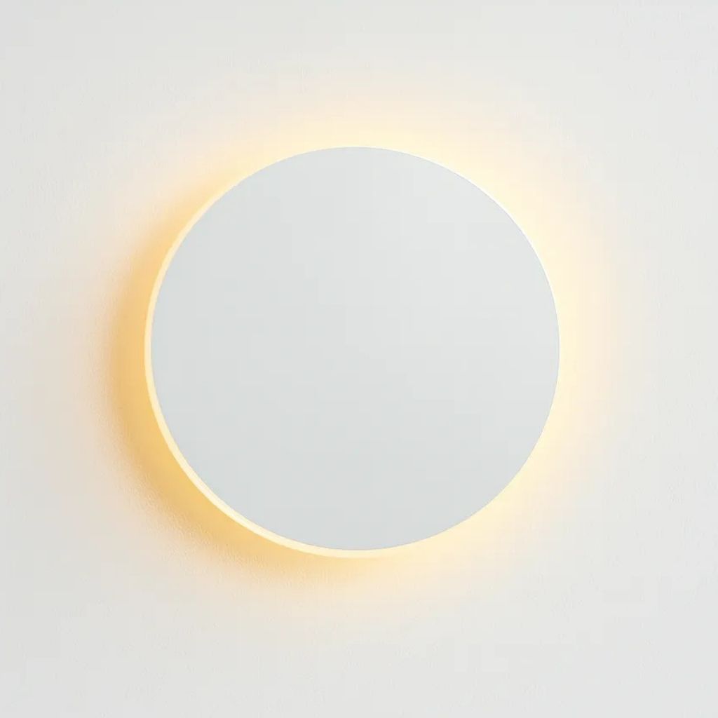 Elara Haus Wall Sconce - Aluminium Round Backlit LED Wall Light 11