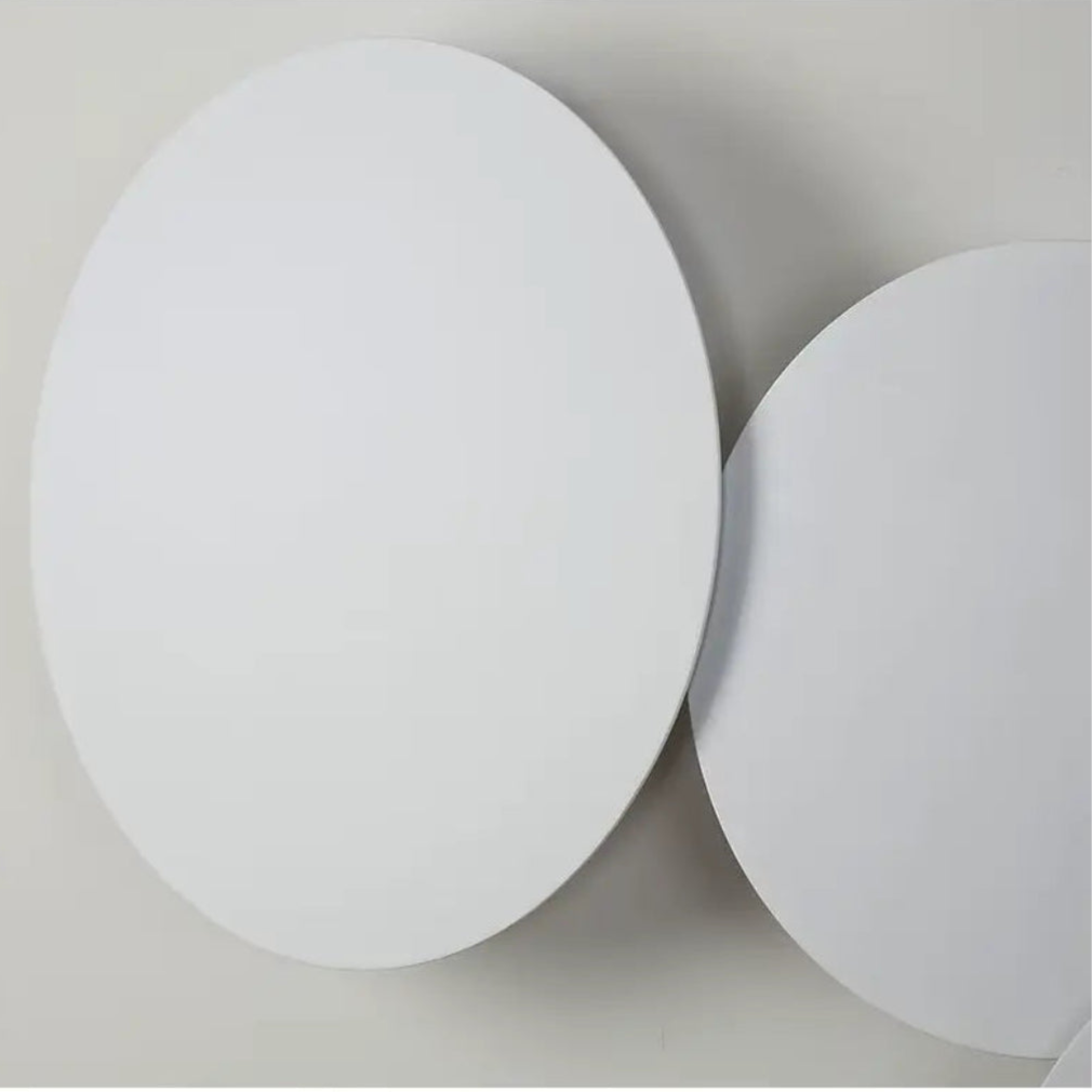 Elara Haus Wall Sconce - Aluminium Round Backlit LED Wall Light 4
