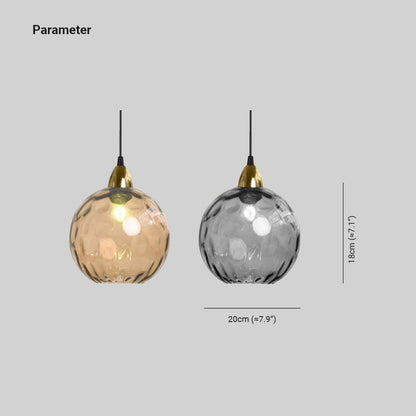 Water Ripple Glass Pendant Lights 4