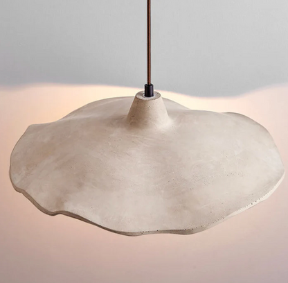 A designer pendant lamp with a concrete shade – an organic form and natural character 2
