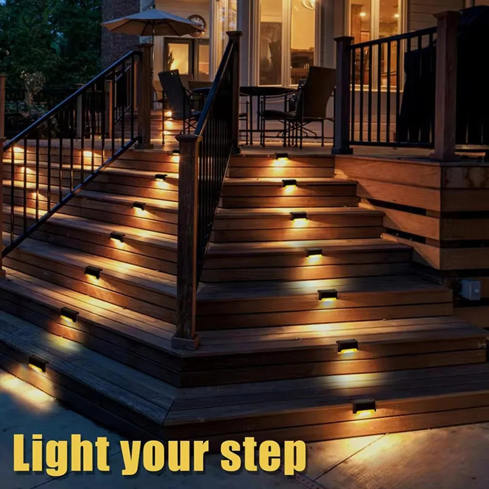 Solar LED lamp for balustrade - waterproof lighting with a twilight sensor 5
