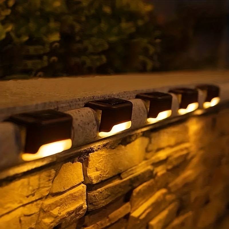 Solar LED lamp for balustrade - waterproof lighting with a twilight sensor 0