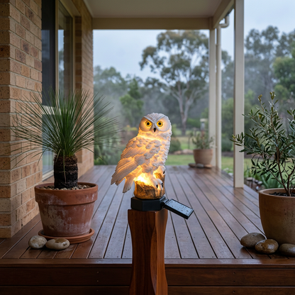 Elara Haus Weatherproof Owl Outdoor Decorative Light