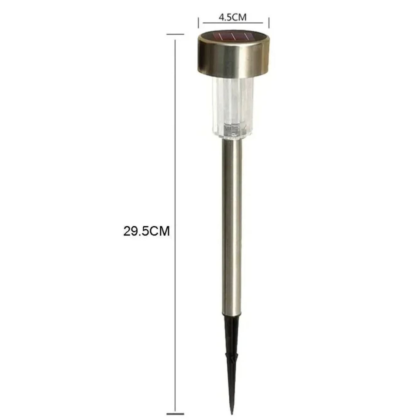 Solar LED garden lights - stainless steel path lighting 6