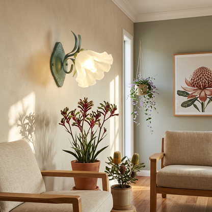 Elara Haus Whimsical Botanical Petal Wall Lamp