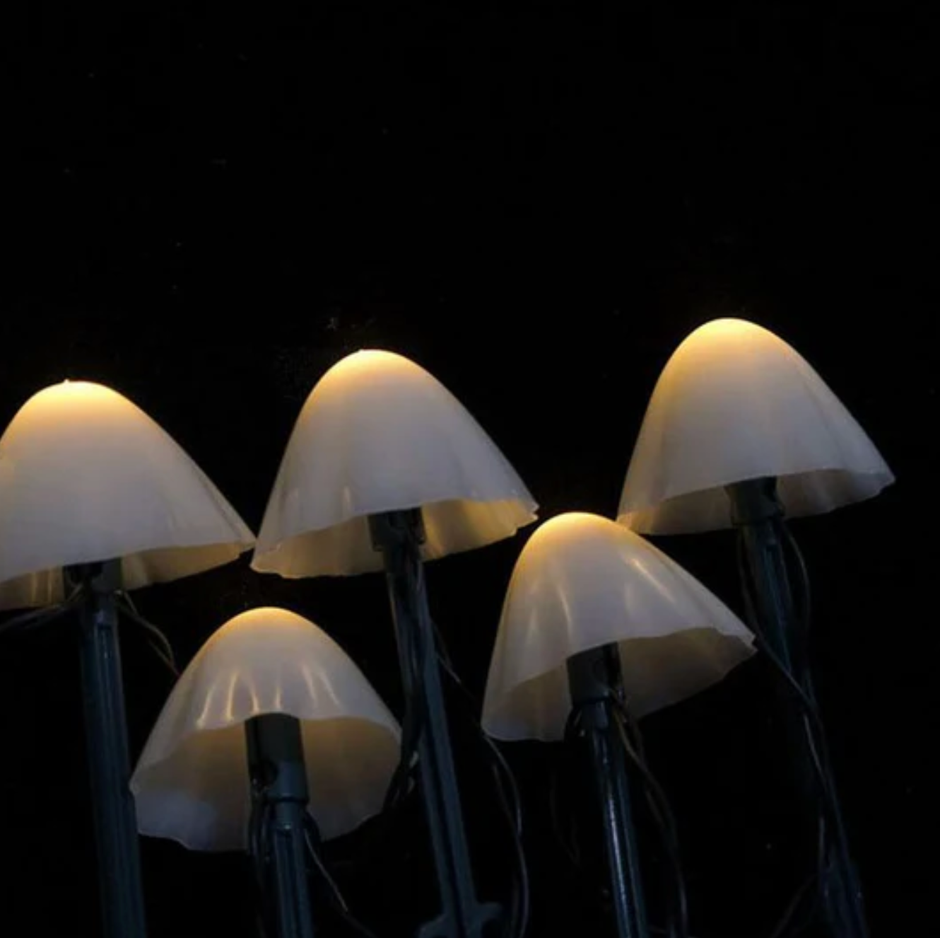 Solar LED garden lights Mushrooms – decorative outdoor RGB lighting 3