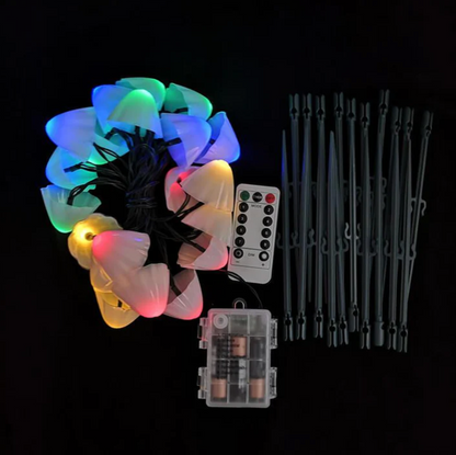 Solar LED garden lights Mushrooms – decorative outdoor RGB lighting 5
