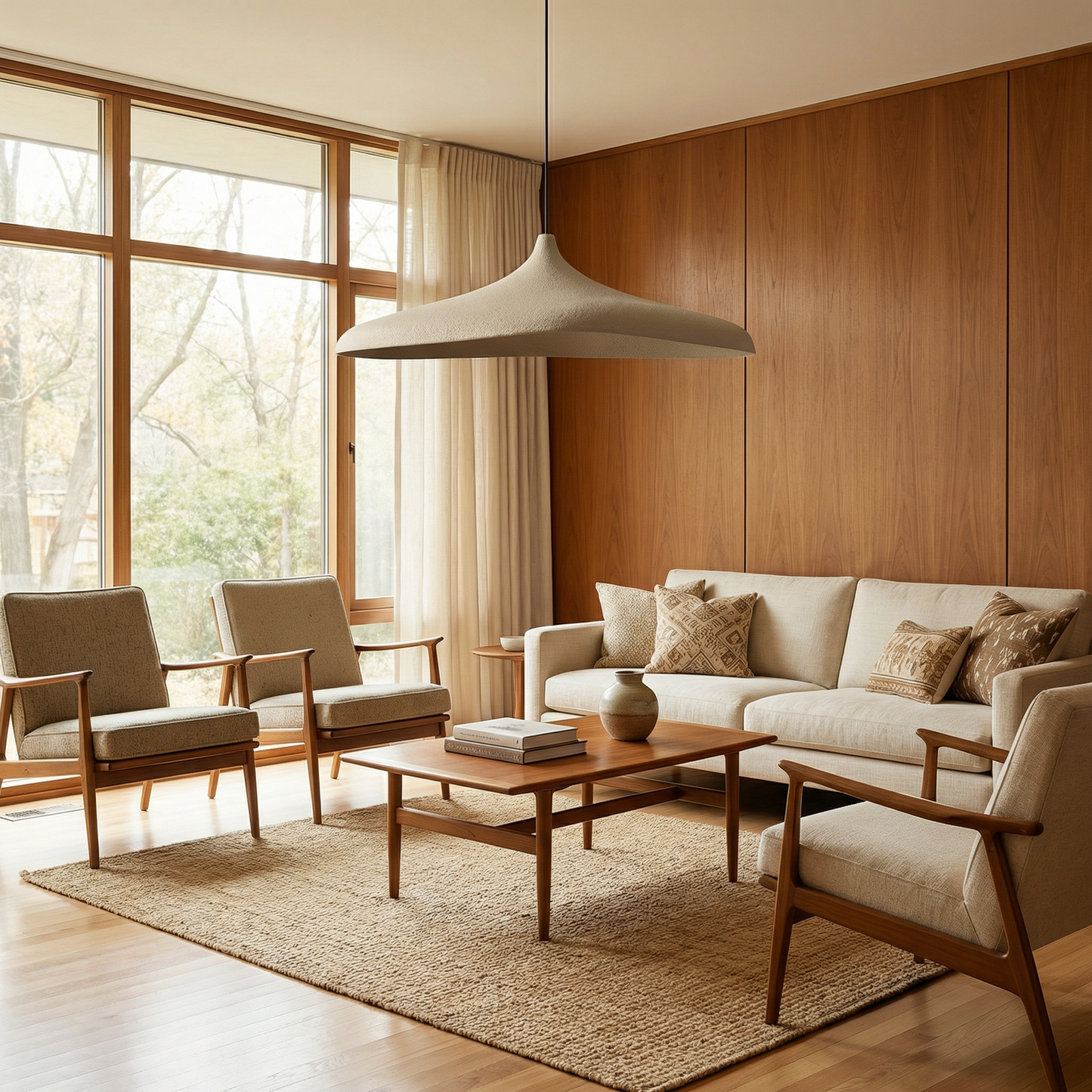 Wabi-Sabi Concrete Finish Pendant Light – Zelinea 2