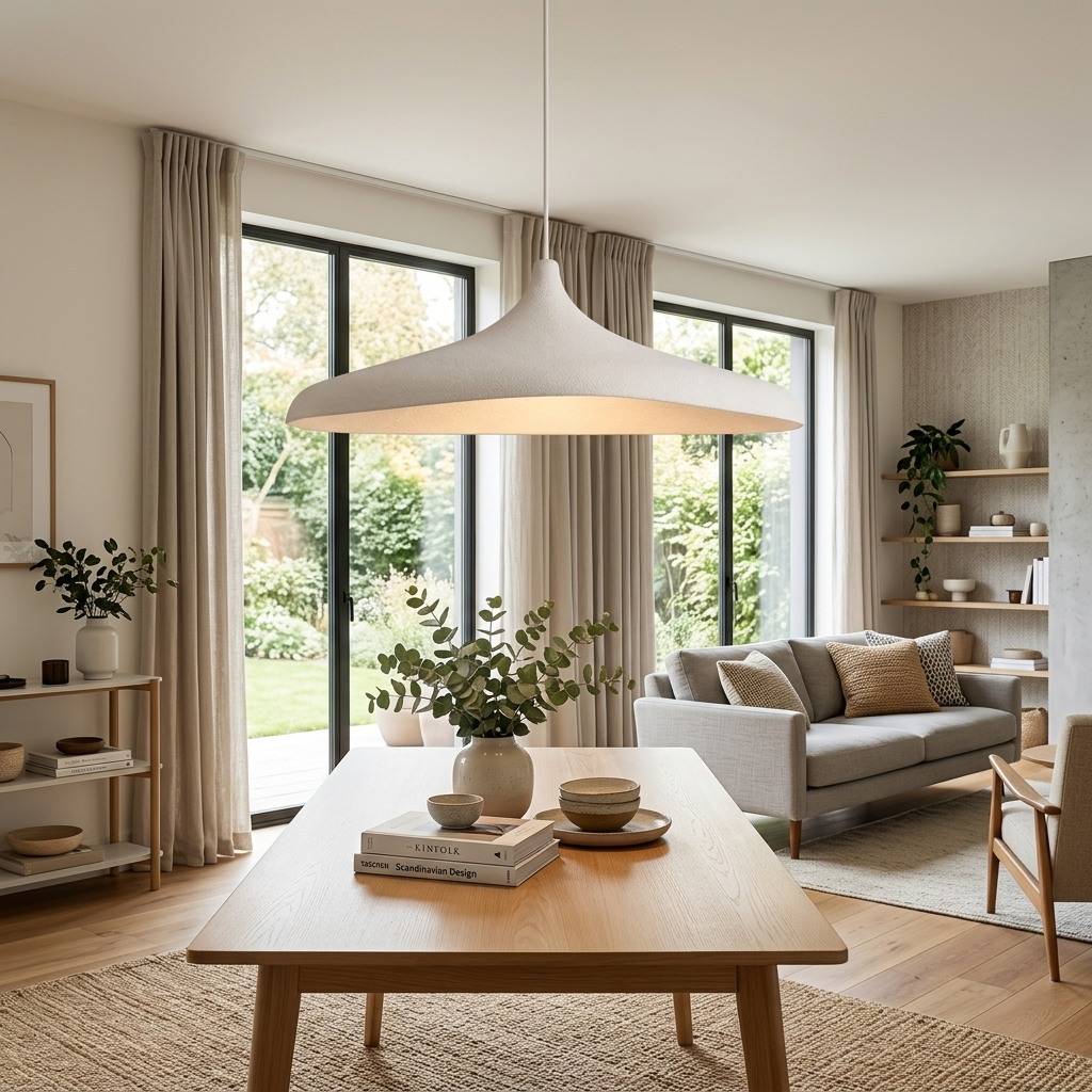 Wabi-Sabi Concrete Finish Pendant Light – Zelinea 3