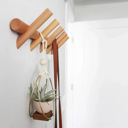 Maeve Wall Rack | Solid Oak Organiser 0