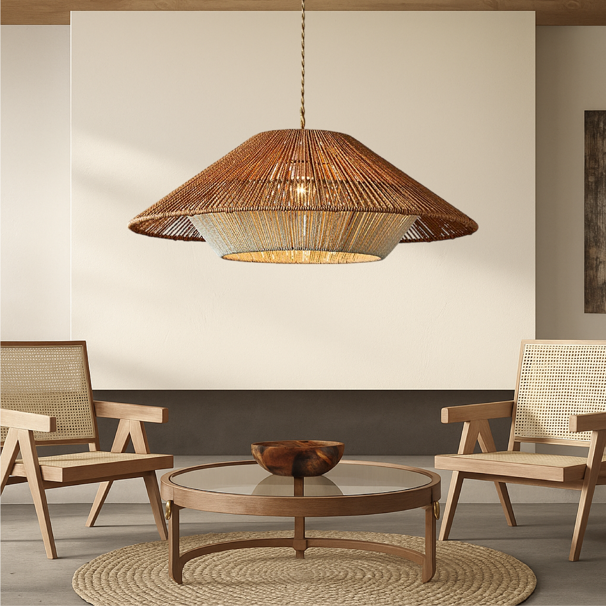 Bamboo Woven Pendant Light 1