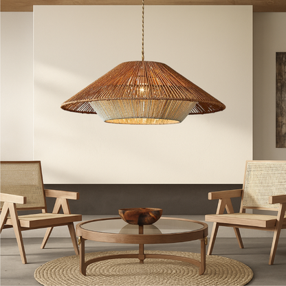 Bamboo Woven Pendant Light 1