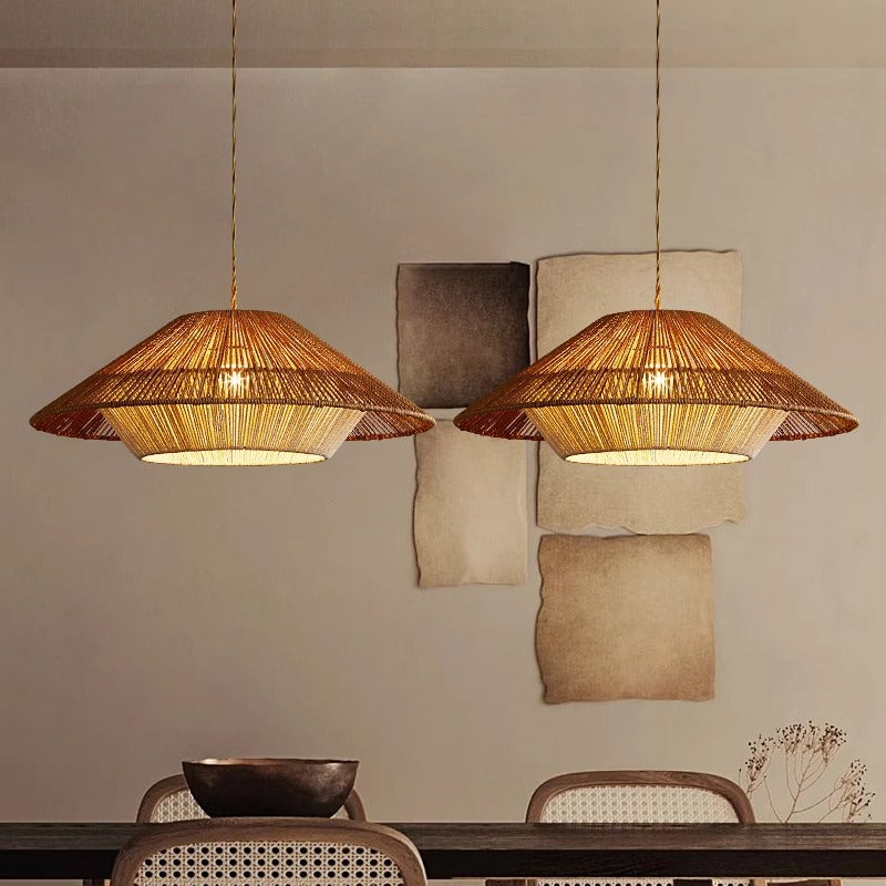 Bamboo Woven Pendant Light 4