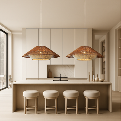 Bamboo Woven Pendant Light 5