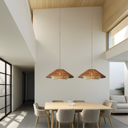Bamboo Woven Pendant Light 6