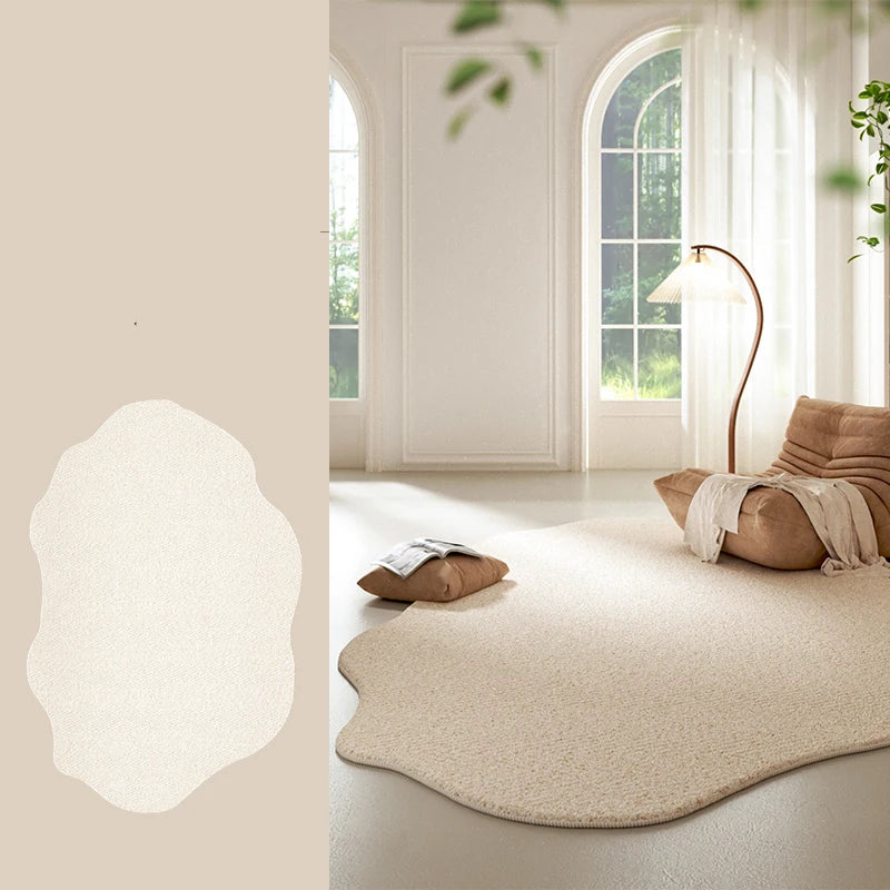 Lorae - Cream Striped Rug 4