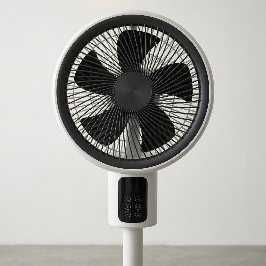 Elara Haus 2-in-1 Convertible Pedestal and Desk Air Circulator Fan with Remote Control