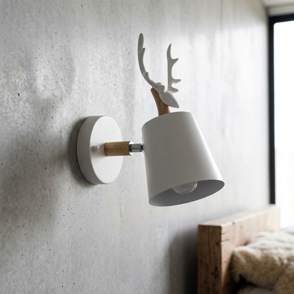 Elara Haus Antler Horn Wall Sconce Light