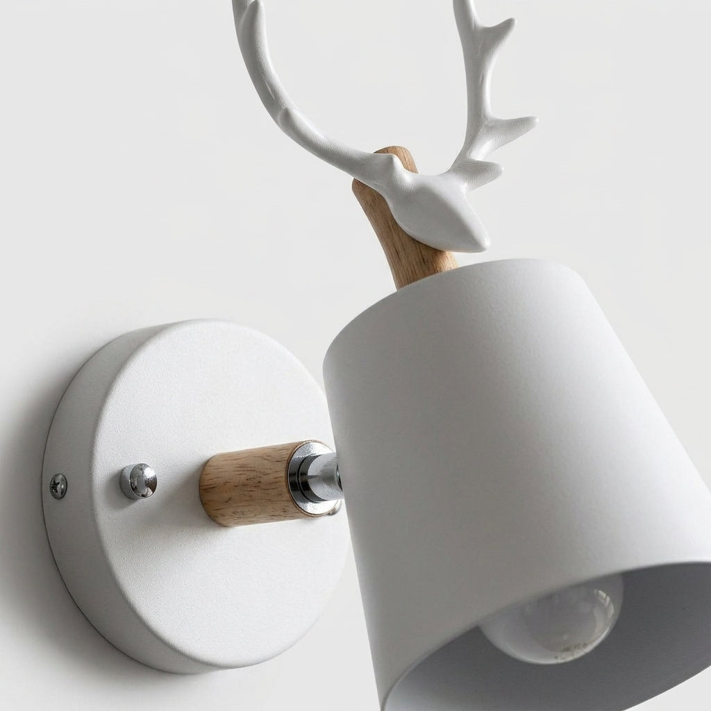 Elara Haus Antler Horn Wall Sconce Light