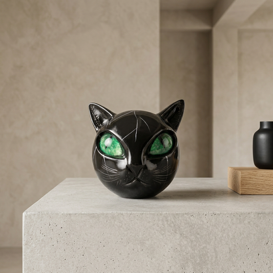 Elara Haus Cat Sculpture - High-Quality Resin Artistic Home Decor